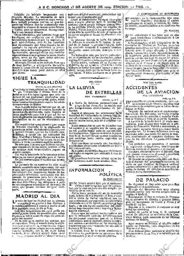 ABC MADRID 15-08-1909 página 10