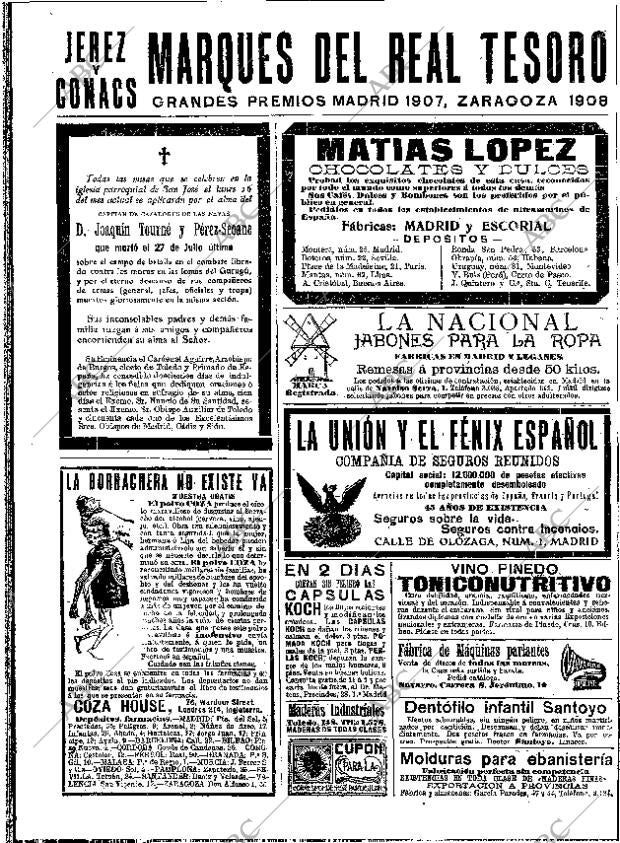 ABC MADRID 15-08-1909 página 20