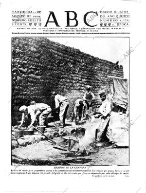 ABC MADRID 21-08-1909 página 1