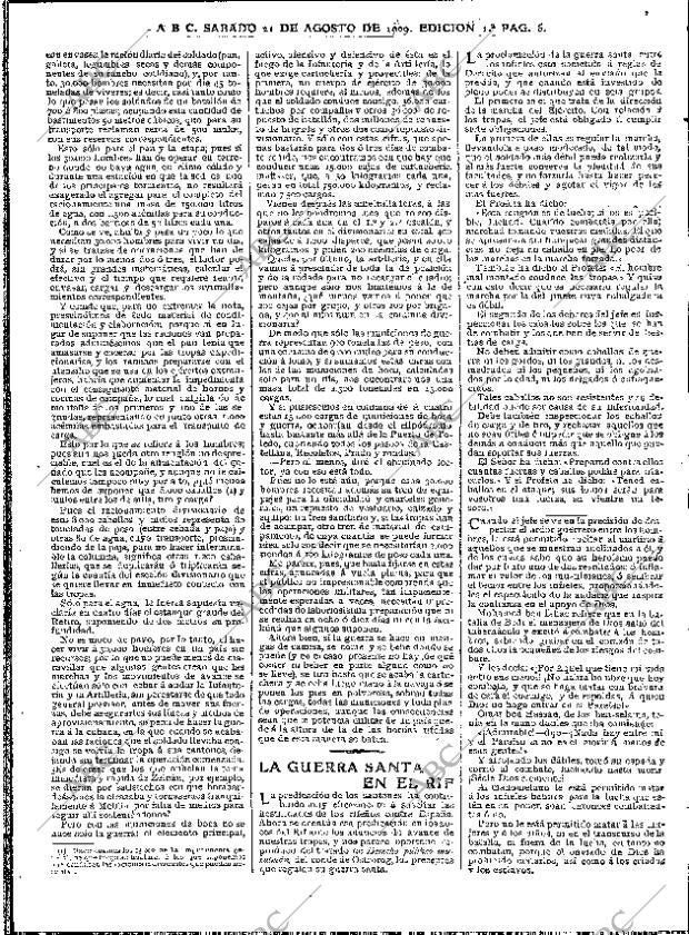 ABC MADRID 21-08-1909 página 6