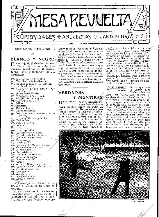 BLANCO Y NEGRO MADRID 21-08-1909 página 23