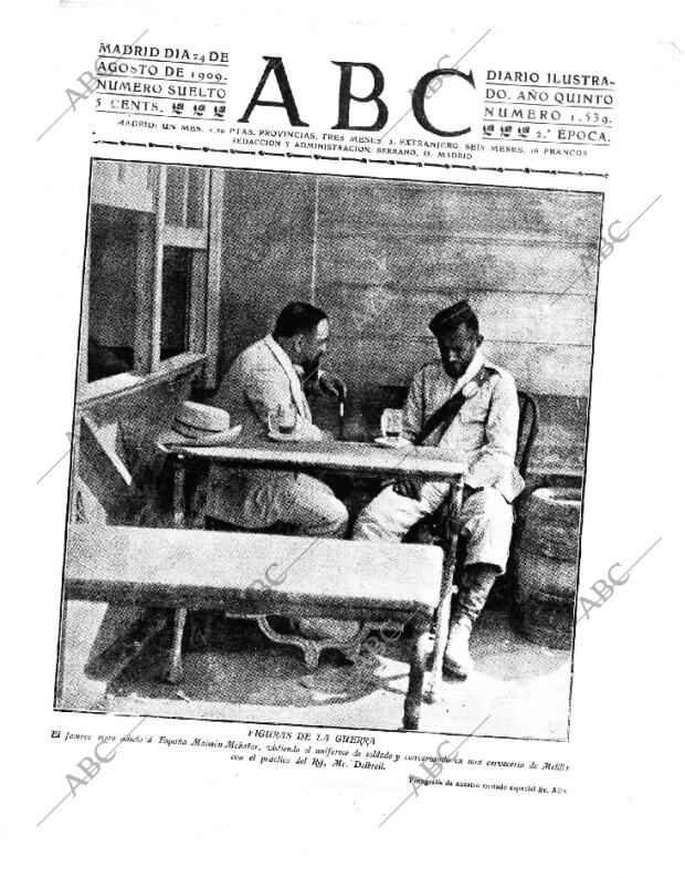 ABC MADRID 24-08-1909 página 1