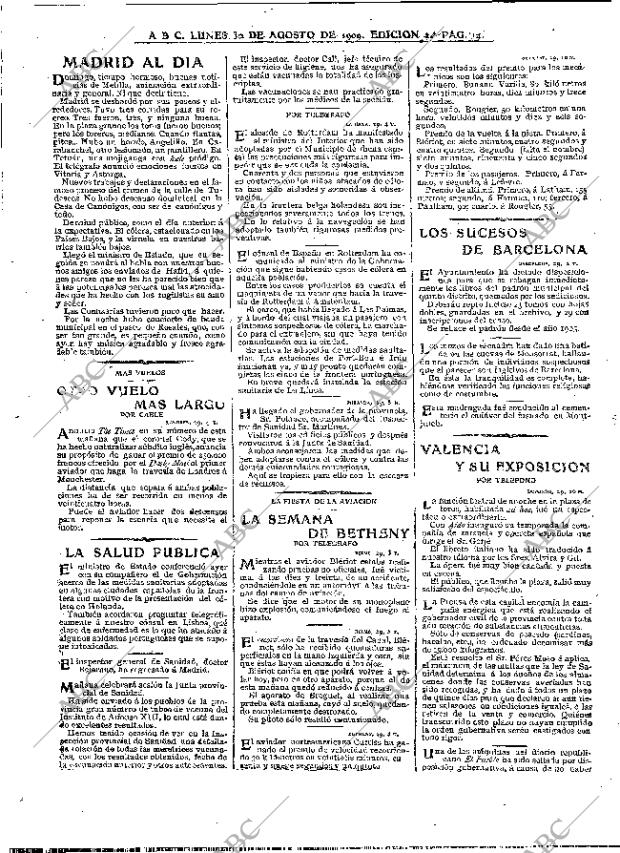 ABC MADRID 30-08-1909 página 14