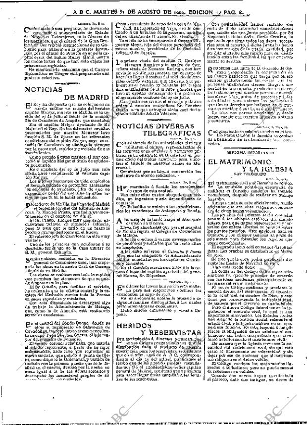 ABC MADRID 31-08-1909 página 8