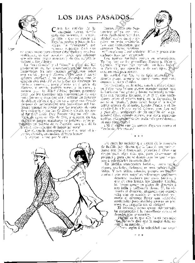 Periodico Blanco Y Negro Madrid 04 09 1909 Portada Archivo Abc
