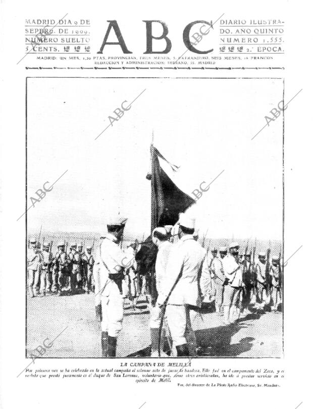 ABC MADRID 09-09-1909 página 1