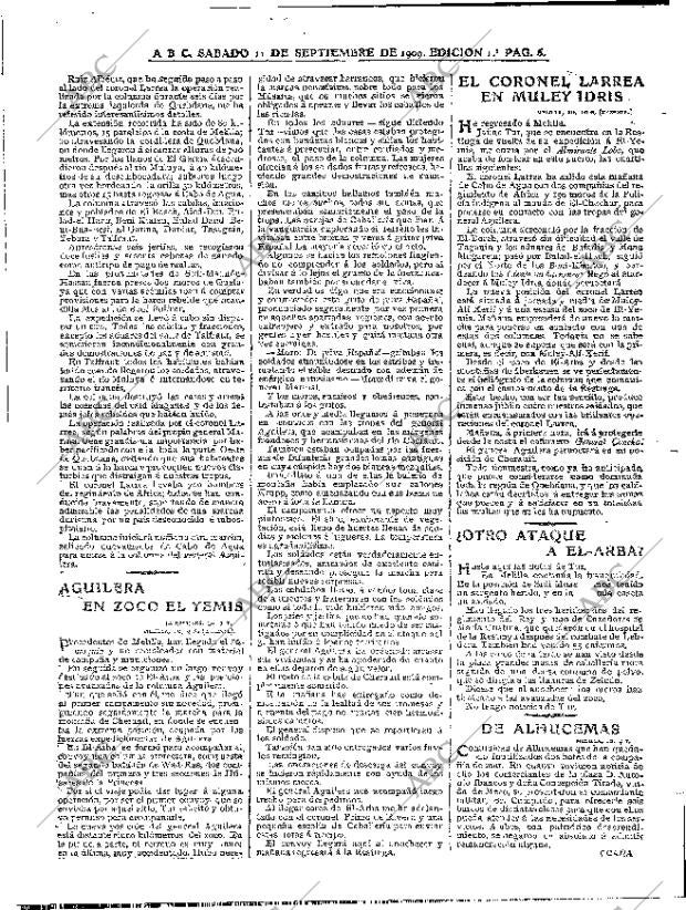 ABC MADRID 11-09-1909 página 6