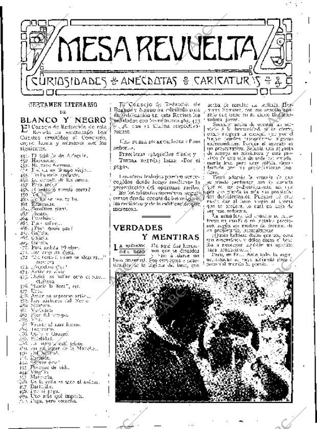 BLANCO Y NEGRO MADRID 11-09-1909 página 23