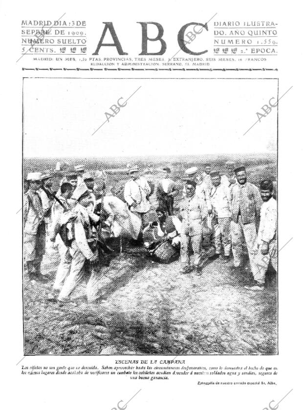 ABC MADRID 13-09-1909 página 1