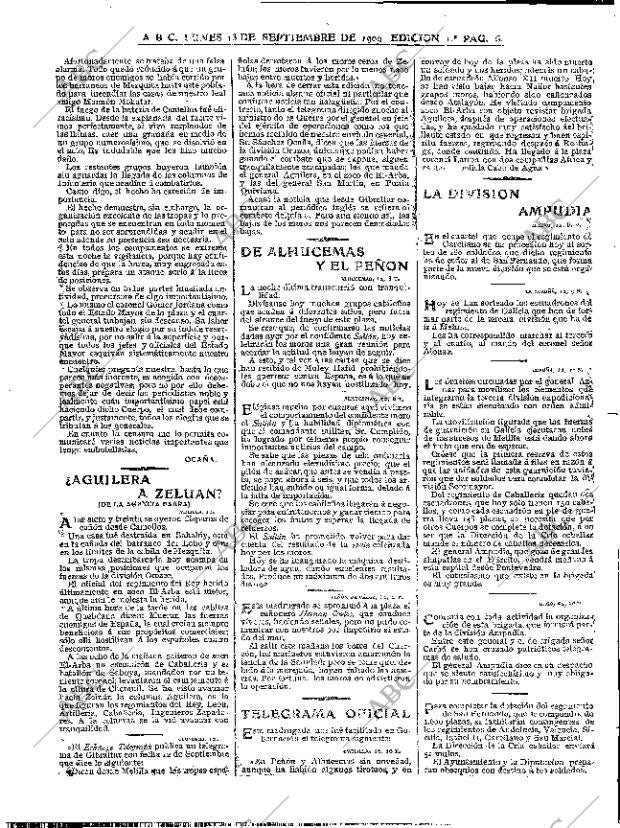 ABC MADRID 13-09-1909 página 6