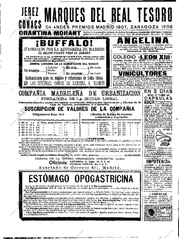 ABC MADRID 15-09-1909 página 20