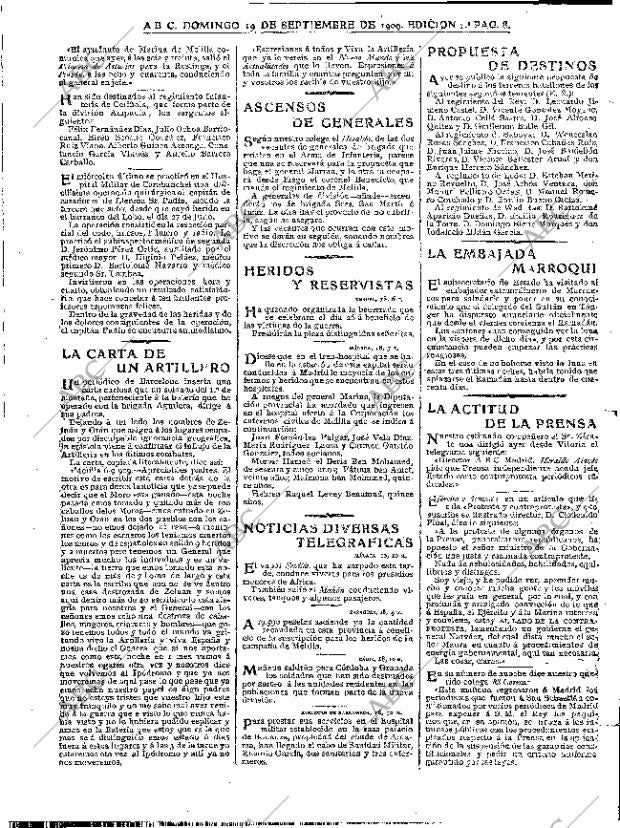 ABC MADRID 19-09-1909 página 8