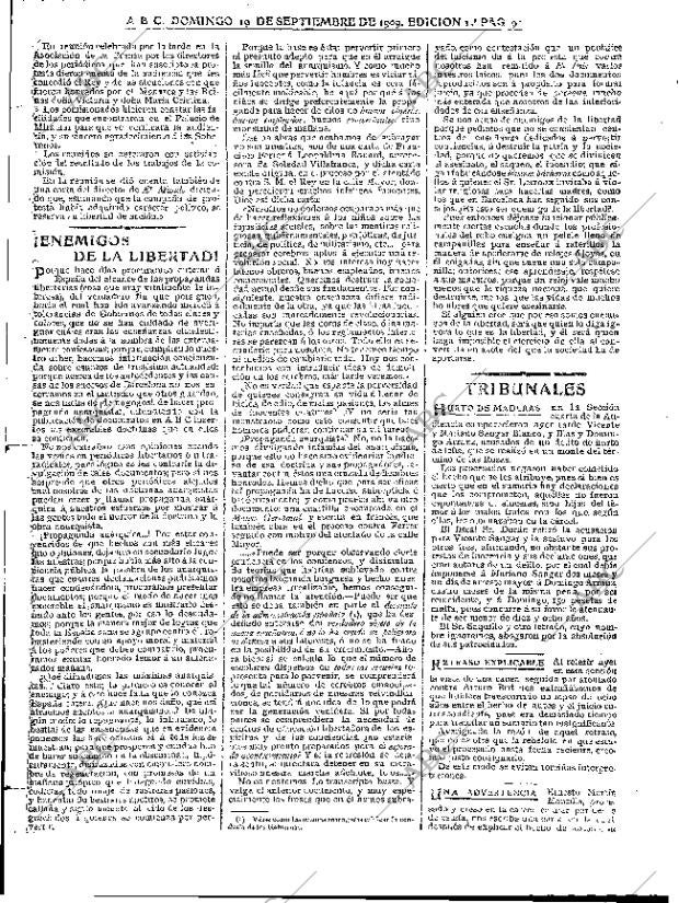 ABC MADRID 19-09-1909 página 9