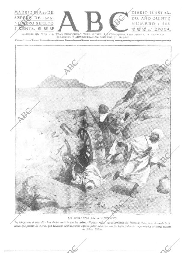 ABC MADRID 20-09-1909 página 1
