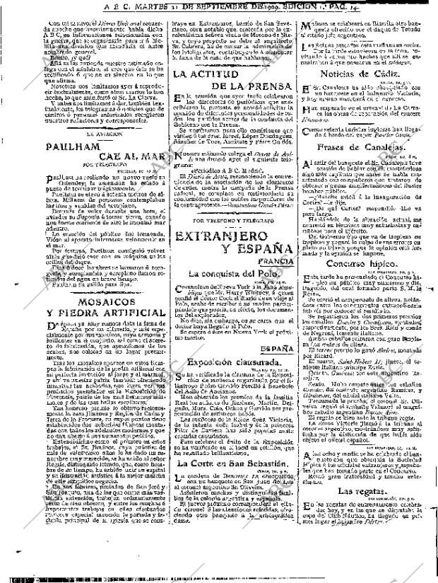 ABC MADRID 21-09-1909 página 14
