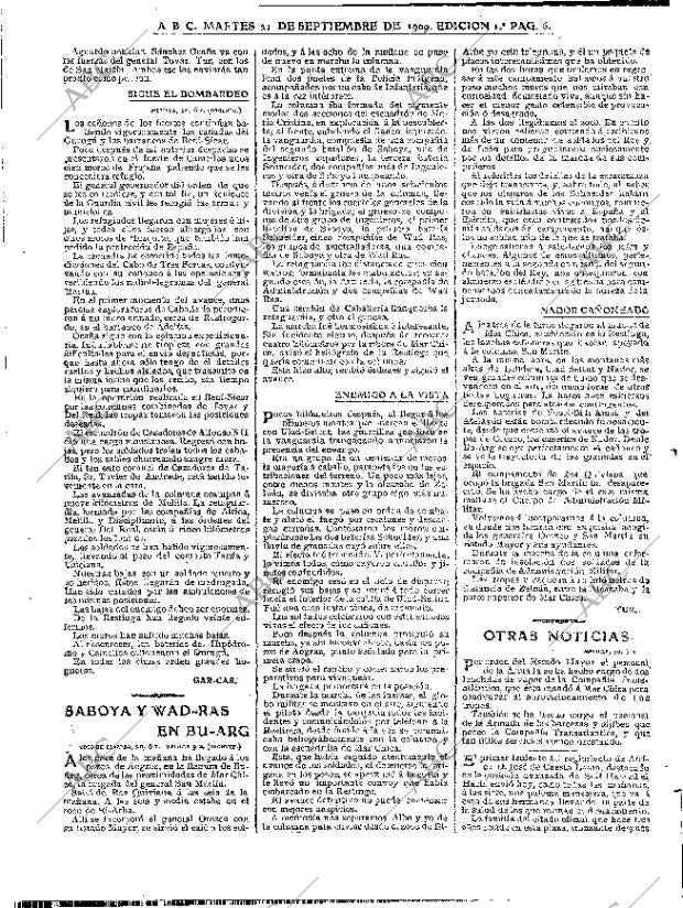 ABC MADRID 21-09-1909 página 6