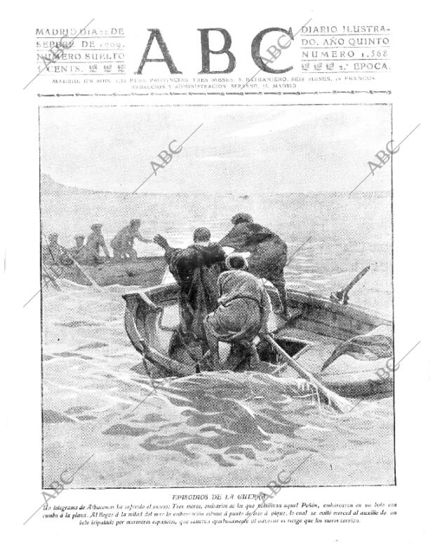 ABC MADRID 22-09-1909 página 1