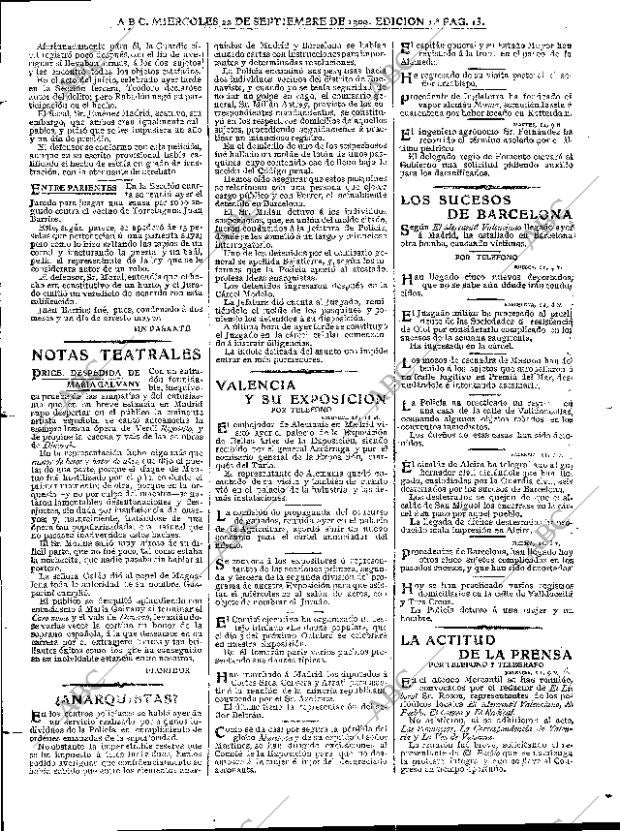 ABC MADRID 22-09-1909 página 13