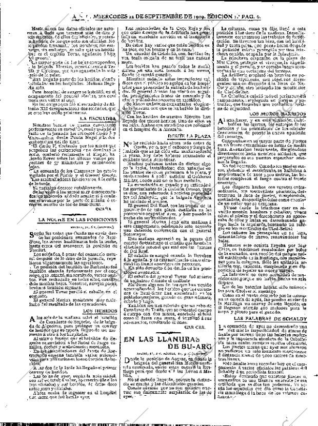 ABC MADRID 22-09-1909 página 6