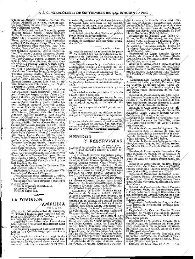 ABC MADRID 22-09-1909 página 9