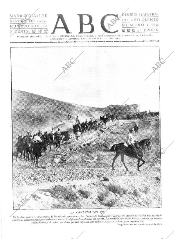 ABC MADRID 23-09-1909 página 1