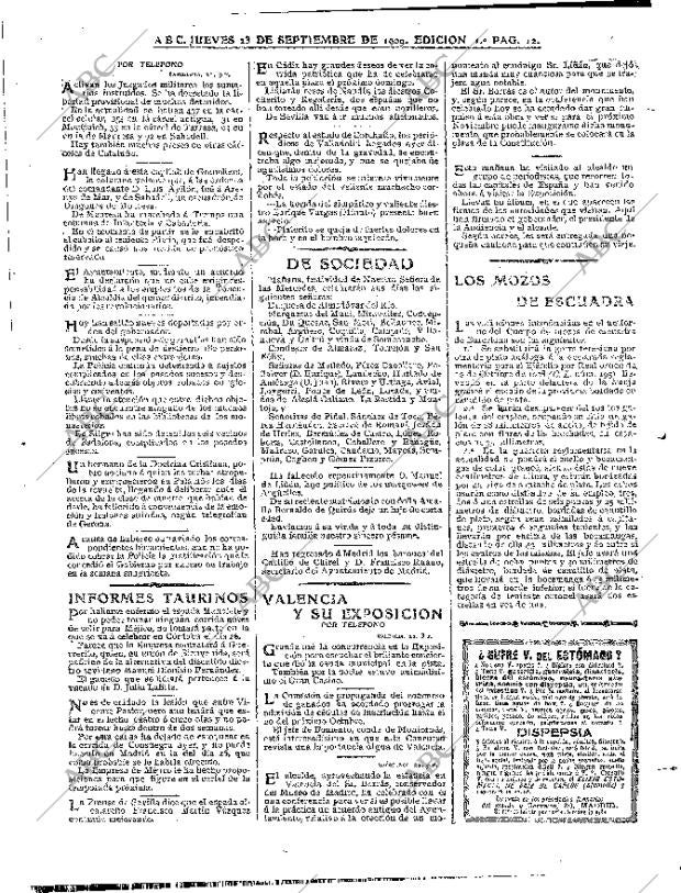 ABC MADRID 23-09-1909 página 12