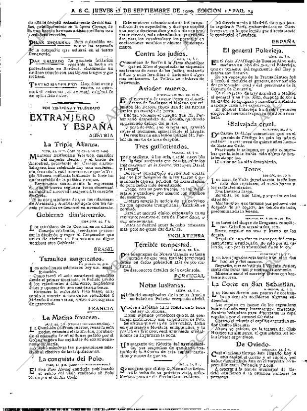 ABC MADRID 23-09-1909 página 14