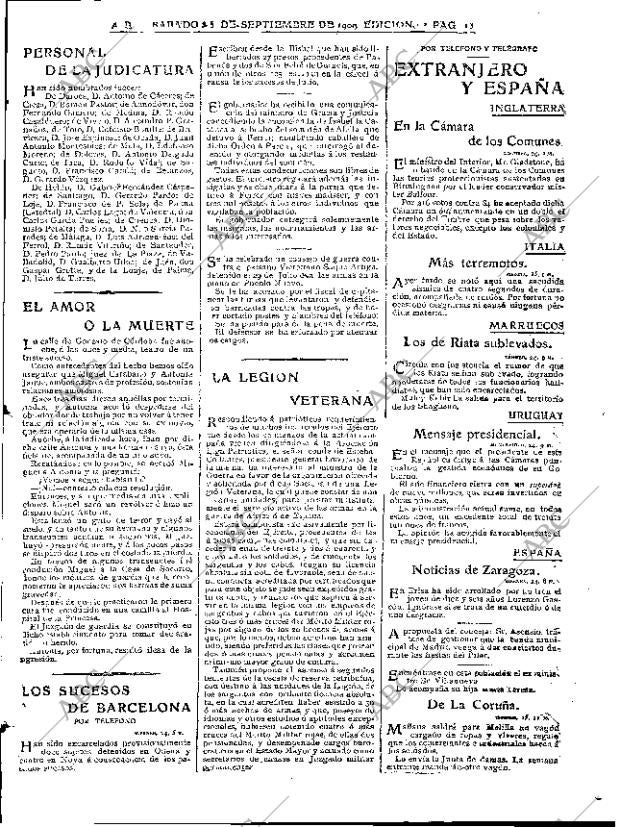 ABC MADRID 25-09-1909 página 13