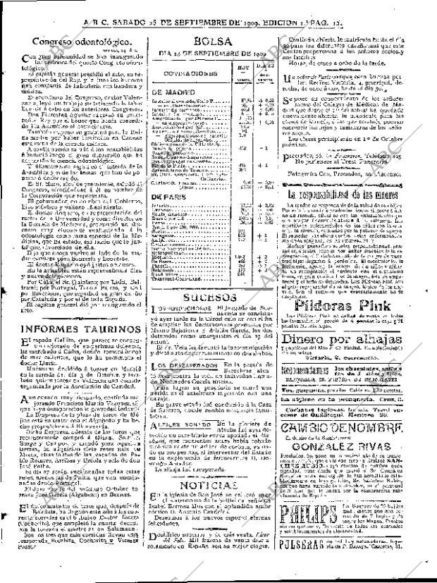 ABC MADRID 25-09-1909 página 15