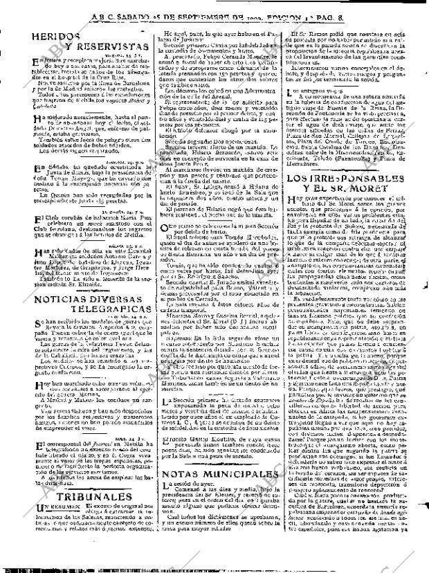 ABC MADRID 25-09-1909 página 8