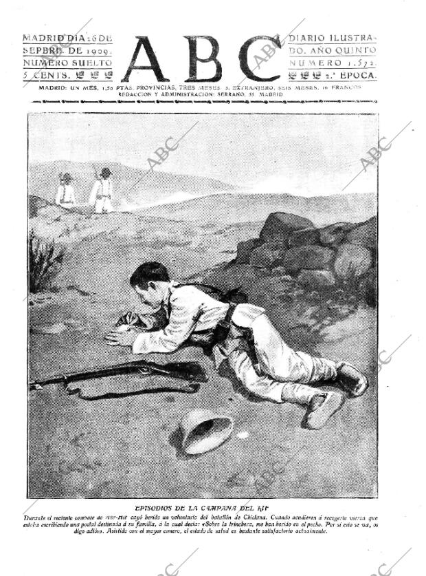 ABC MADRID 26-09-1909 página 1