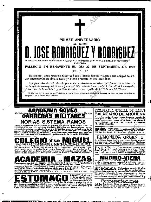 ABC MADRID 27-09-1909 página 14