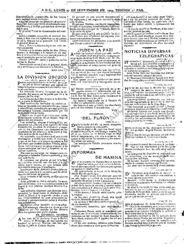 ABC MADRID 27-09-1909 página 6