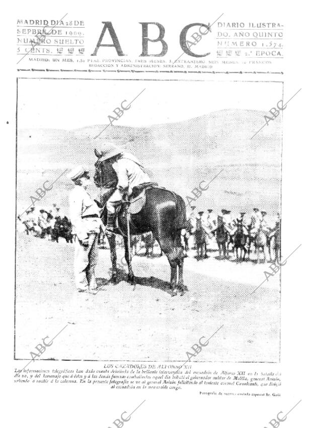 ABC MADRID 28-09-1909 página 1