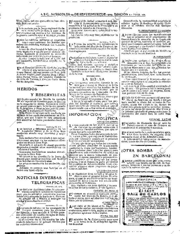 ABC MADRID 29-09-1909 página 10