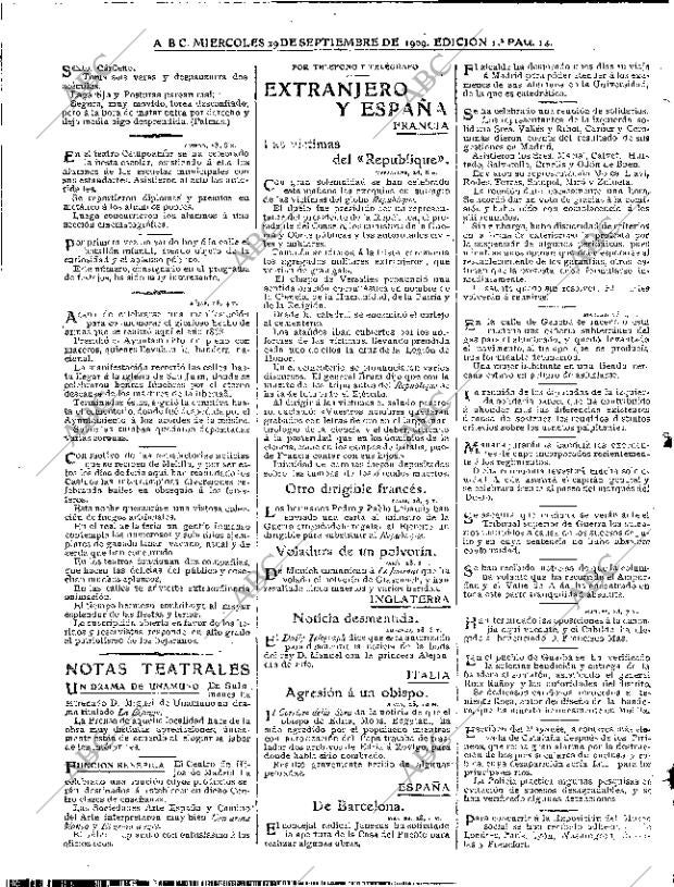 ABC MADRID 29-09-1909 página 14