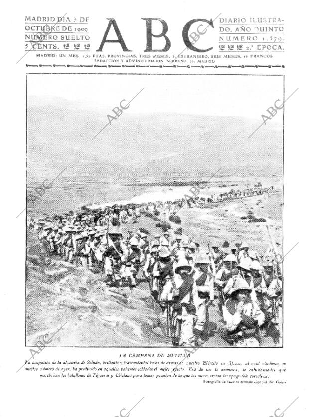 ABC MADRID 03-10-1909 página 1