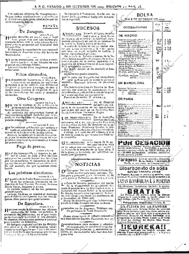 ABC MADRID 09-10-1909 página 13