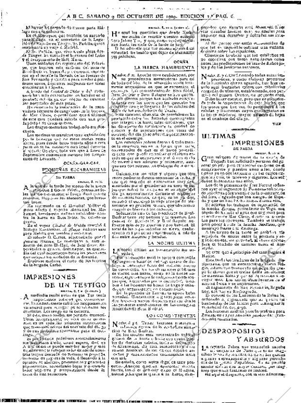 ABC MADRID 09-10-1909 página 6