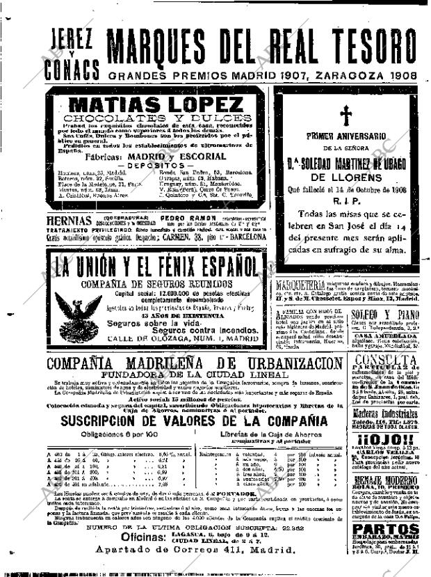 ABC MADRID 10-10-1909 página 18
