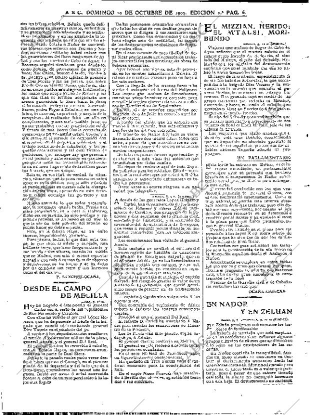 ABC MADRID 10-10-1909 página 6