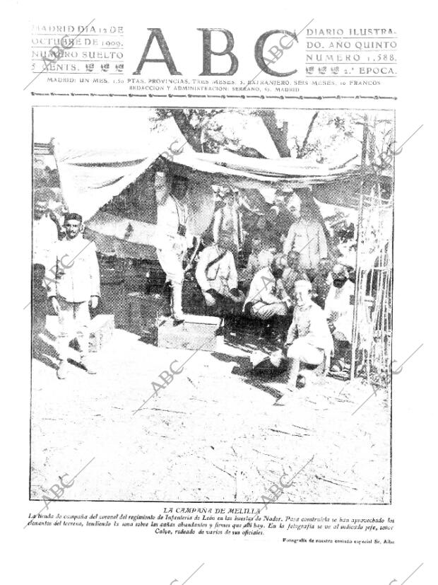 ABC MADRID 12-10-1909 página 1