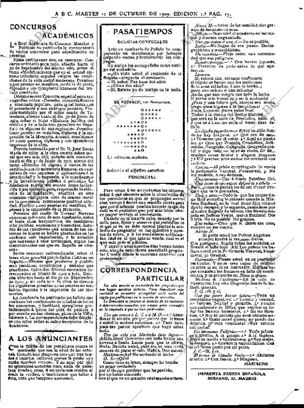 ABC MADRID 12-10-1909 página 17