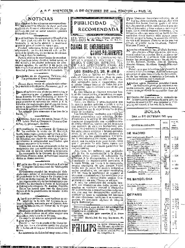 ABC MADRID 13-10-1909 página 16