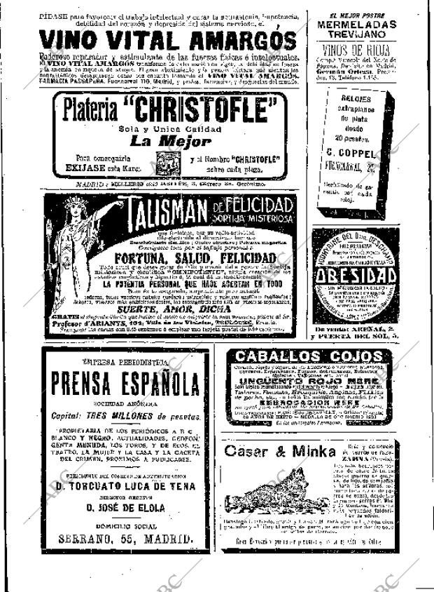 BLANCO Y NEGRO MADRID 16-10-1909 página 6