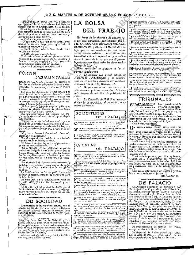 ABC MADRID 19-10-1909 página 11
