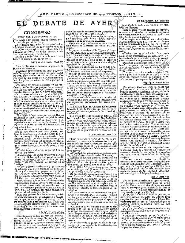 ABC MADRID 19-10-1909 página 12