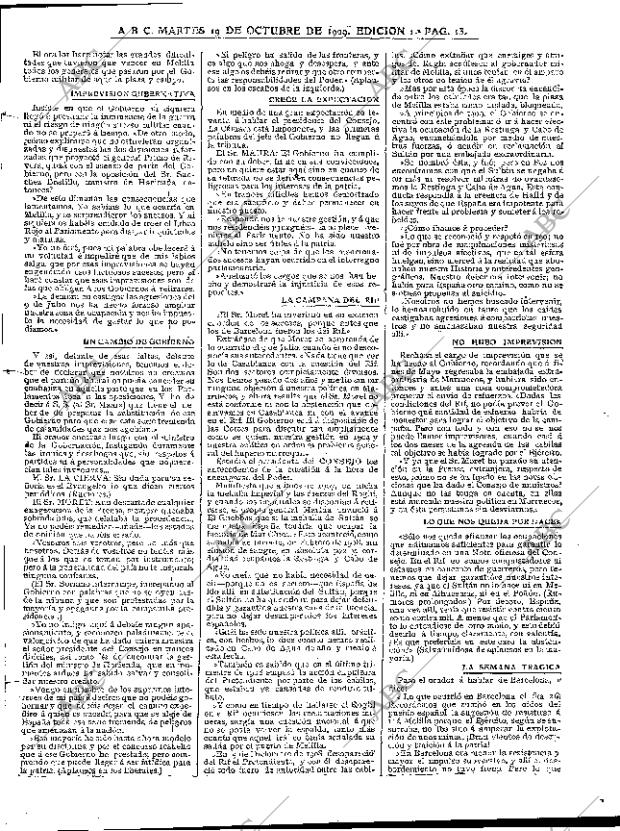 ABC MADRID 19-10-1909 página 13