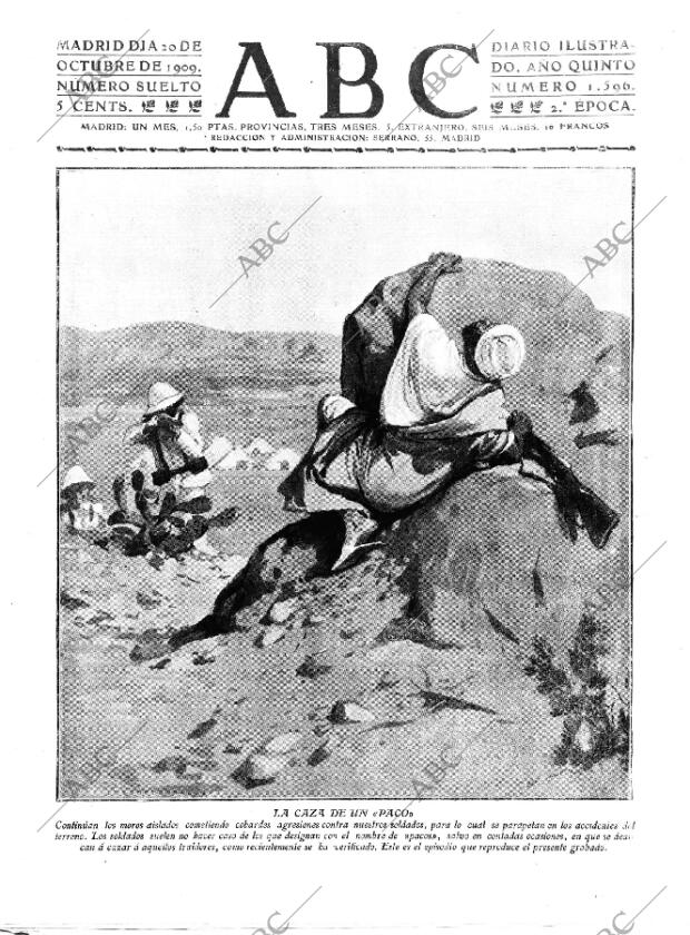 ABC MADRID 20-10-1909 página 1