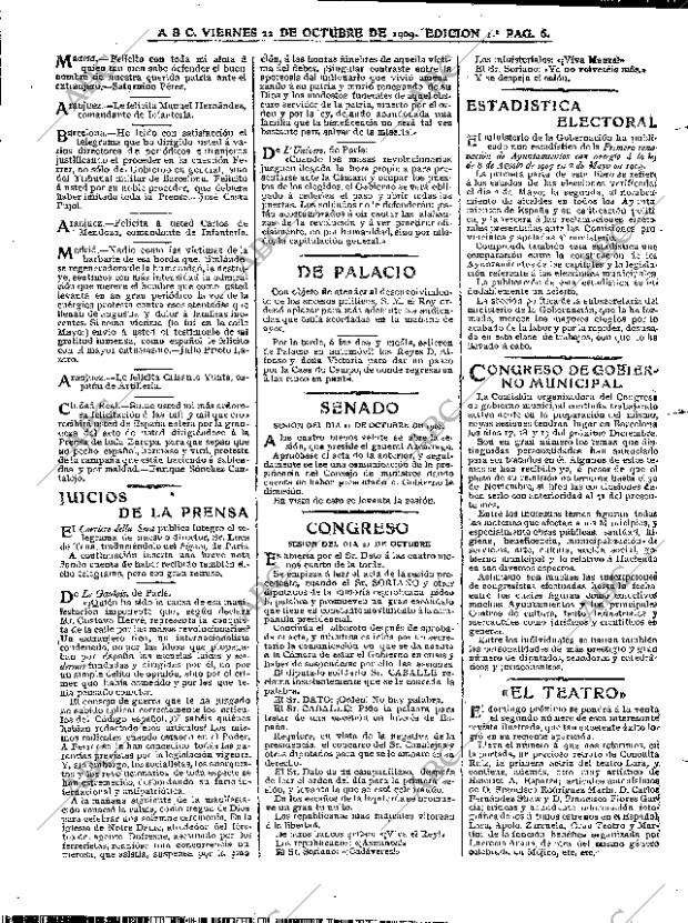 ABC MADRID 22-10-1909 página 6